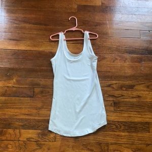 Silky white tank top